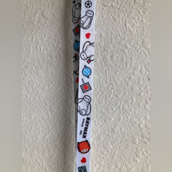 Disney Red and White Baymax Neck Strap - Picture 3 of 5